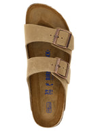 Braune Leder-Slipper