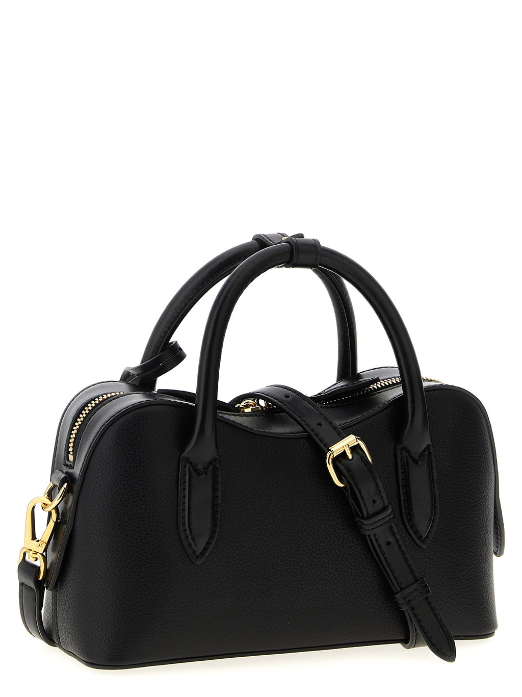 Schwarze Crossbody-Tasche aus Polyamid