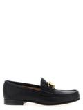 Schwarze Loafer aus Büffelleder zum Hineinschlüpfen