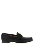 Schwarze Loafer aus Büffelleder zum Hineinschlüpfen