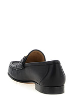 Schwarze Loafer aus Büffelleder zum Hineinschlüpfen