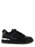 Schwarze Kalbsleder-Sneaker