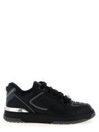 Schwarze Kalbsleder-Sneaker