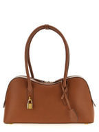 Schultertasche aus braunem Polyamid