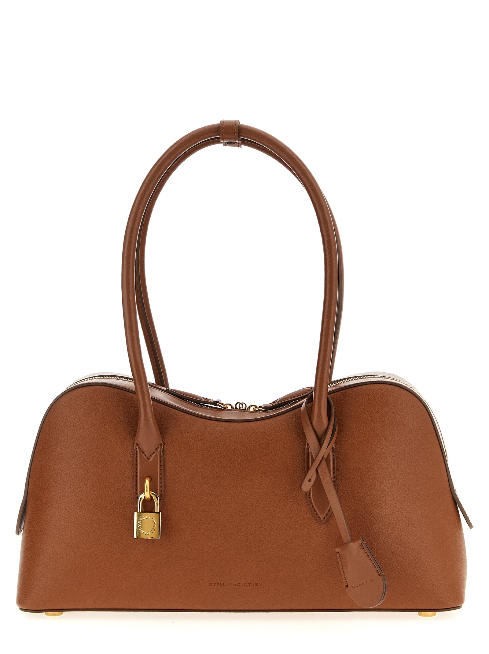 Schultertasche aus braunem Polyamid