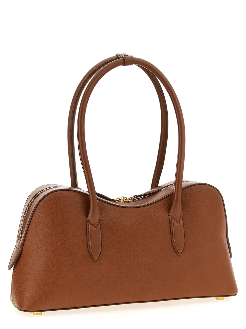Schultertasche aus braunem Polyamid