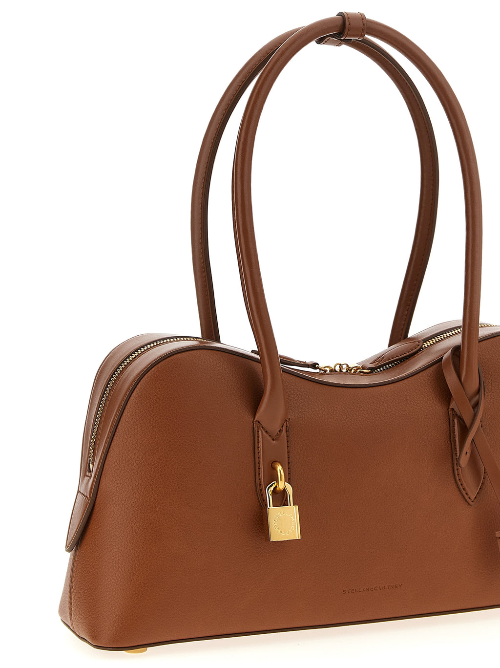Schultertasche aus braunem Polyamid