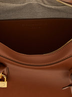 Schultertasche aus braunem Polyamid