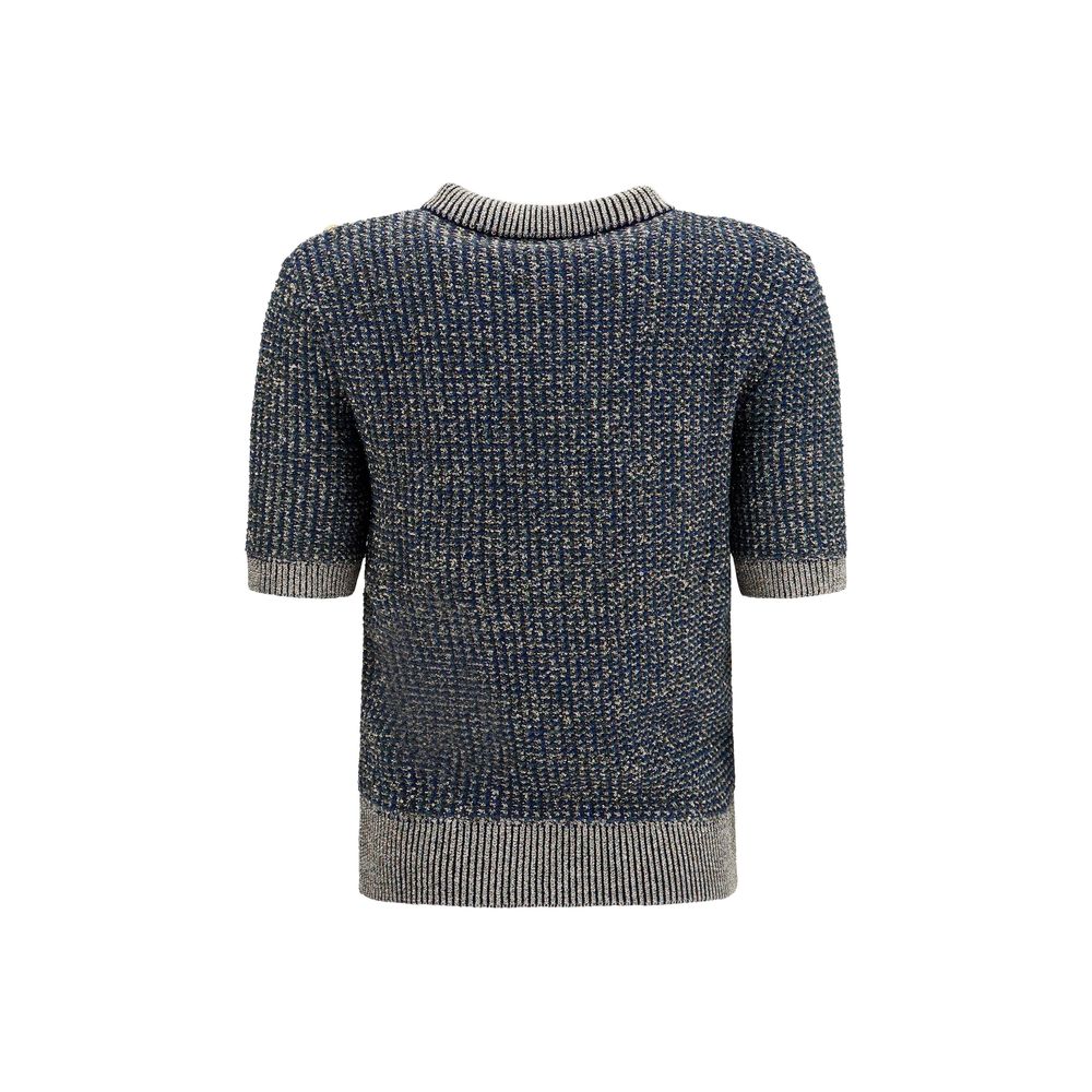 Blaues Polyamid-Sweatshirt Balmain