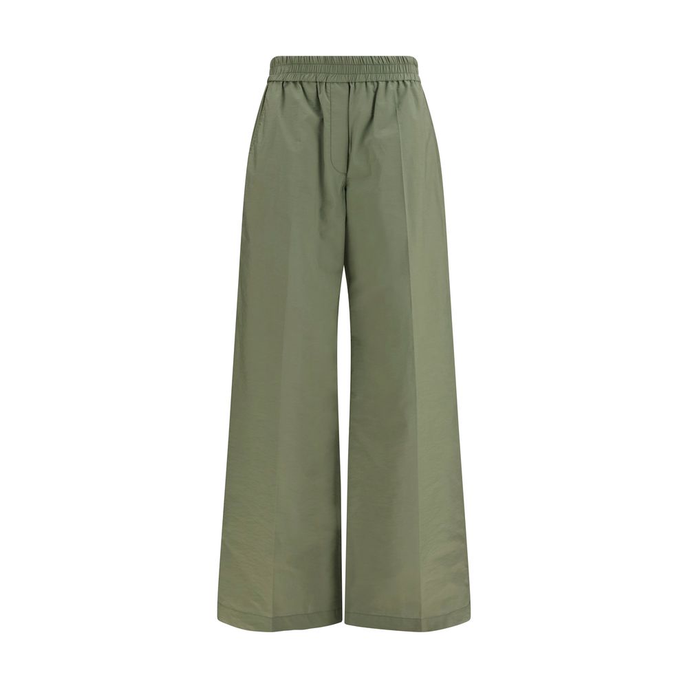 Zweifarbige Baumwoll-Freizeithose