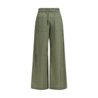 Zweifarbige Baumwoll-Freizeithose