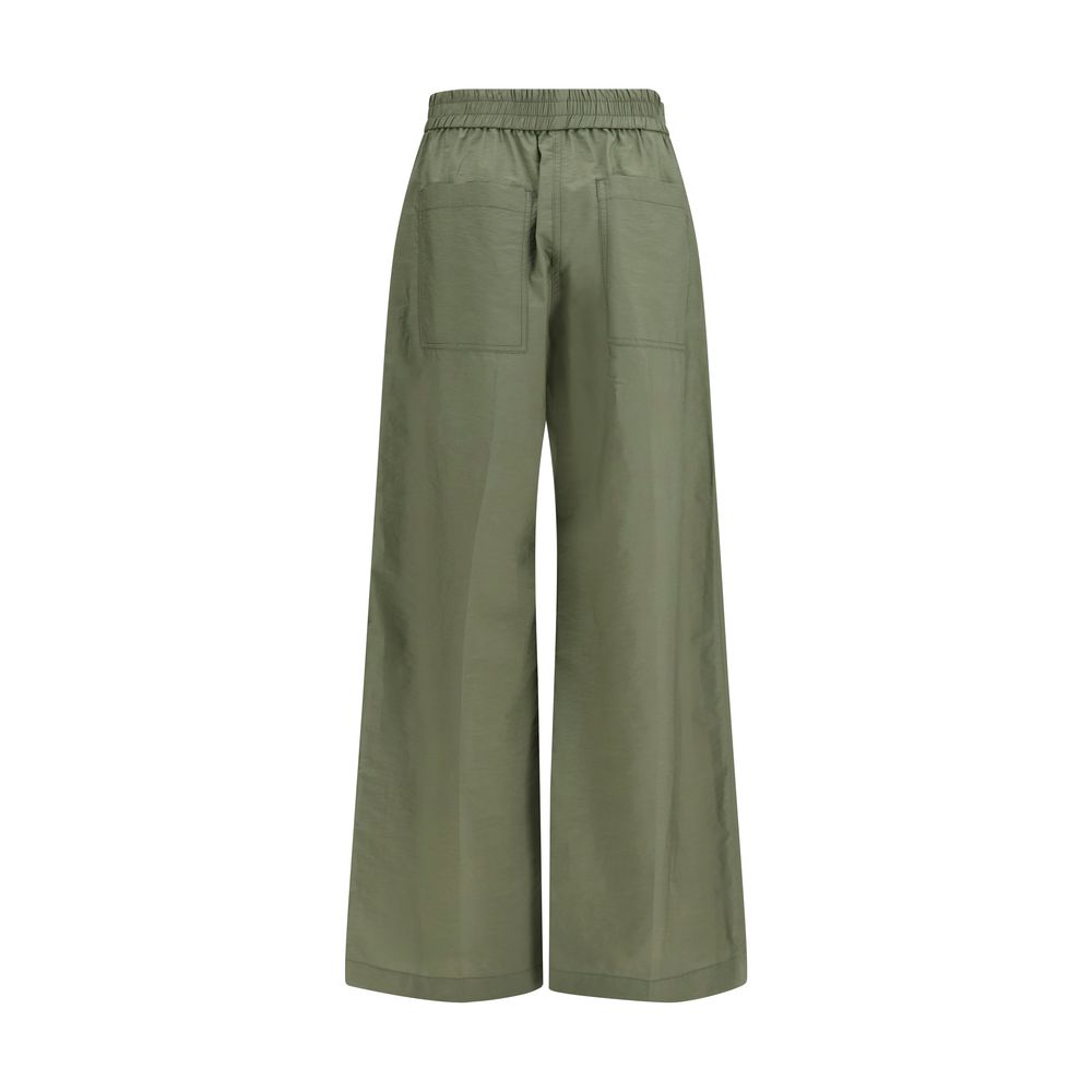 Zweifarbige Baumwoll-Freizeithose