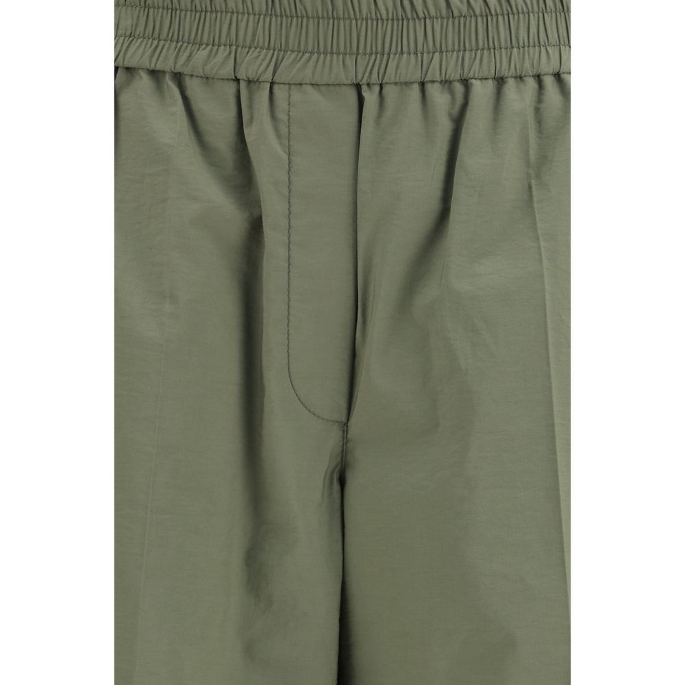 Zweifarbige Baumwoll-Freizeithose