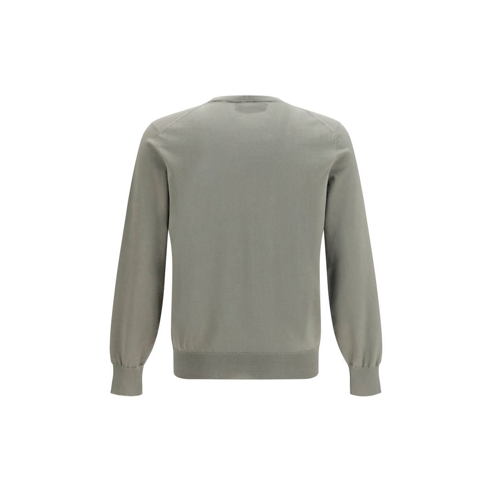 Zweifarbiger Baumwollpullover