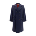 Blauer Wollmantel Oves Aries
