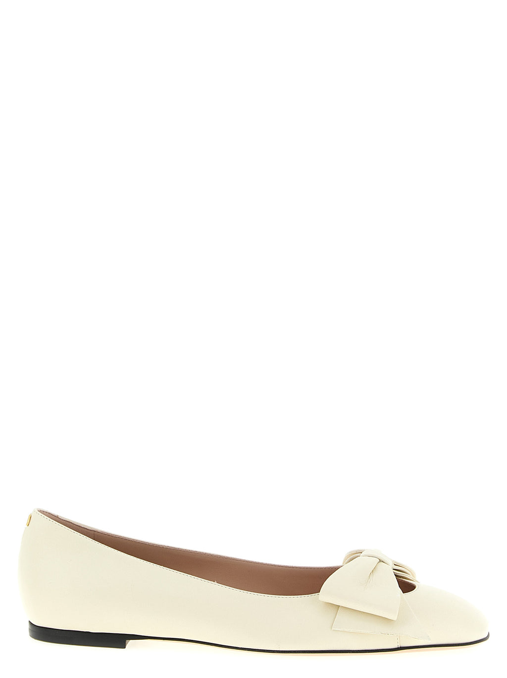 Weiße Ballerinas aus Leder