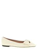 Weiße Ballerinas aus Leder