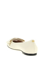 Weiße Ballerinas aus Leder