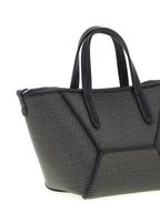 Schwarze Handtasche aus Messing