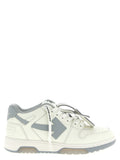 Graue Leder Low-Top-Sneaker