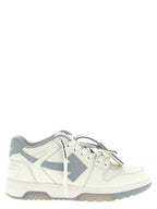 Graue Leder Low-Top-Sneaker