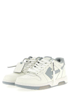 Graue Leder Low-Top-Sneaker