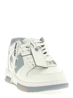 Graue Leder Low-Top-Sneaker