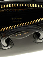 Schwarze Kalbsleder-Handtasche