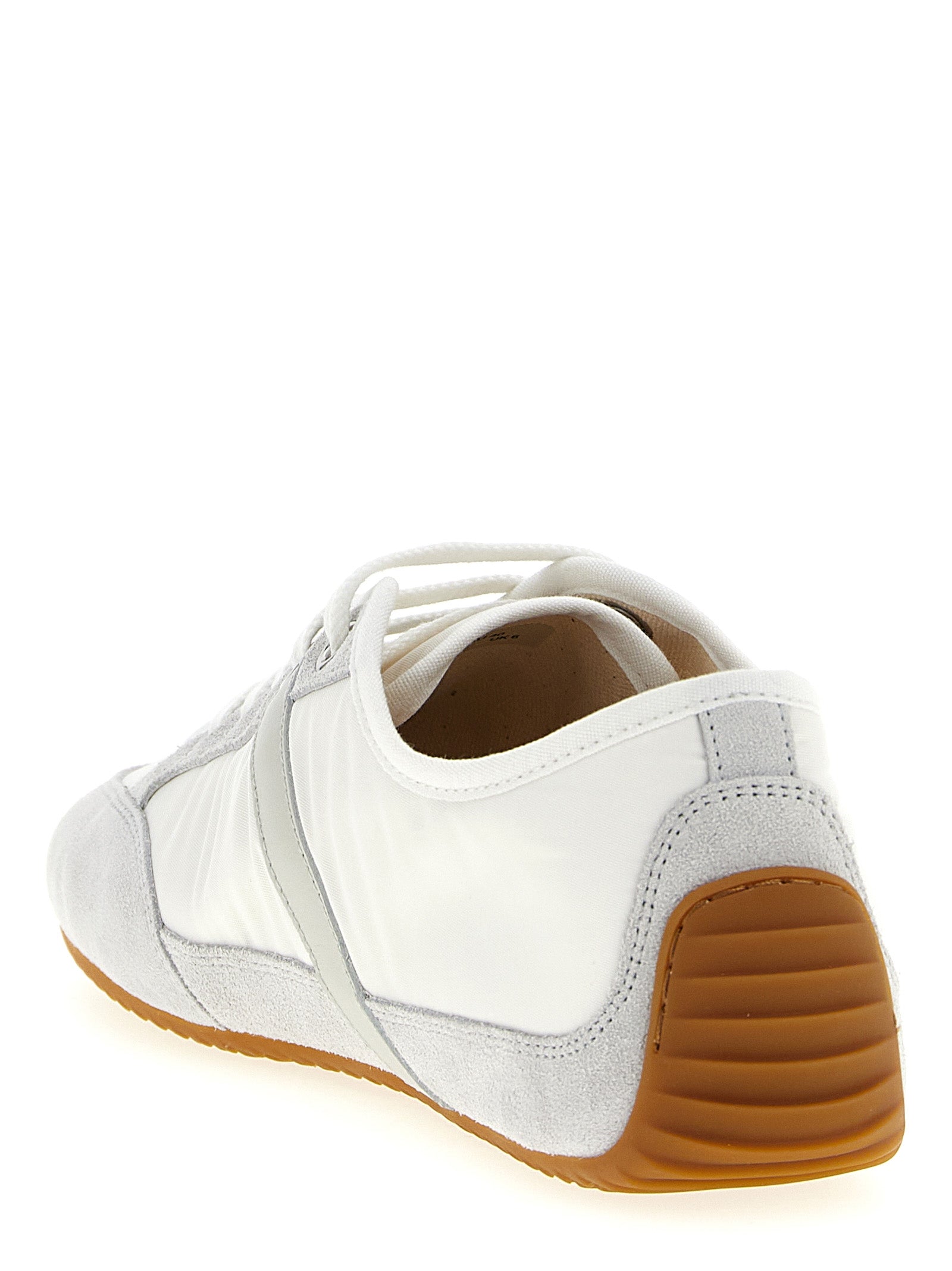 Weiße Kalbshaut Bos Taurus Sneakers mit niedrigem Schaft