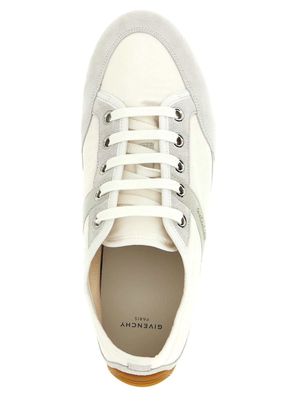 Weiße Kalbshaut Bos Taurus Sneakers mit niedrigem Schaft