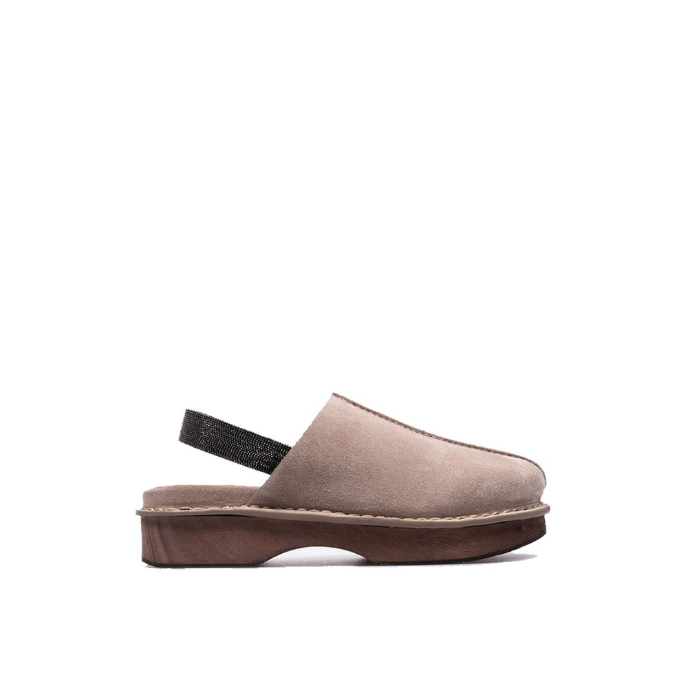 Braune Leder-Mules