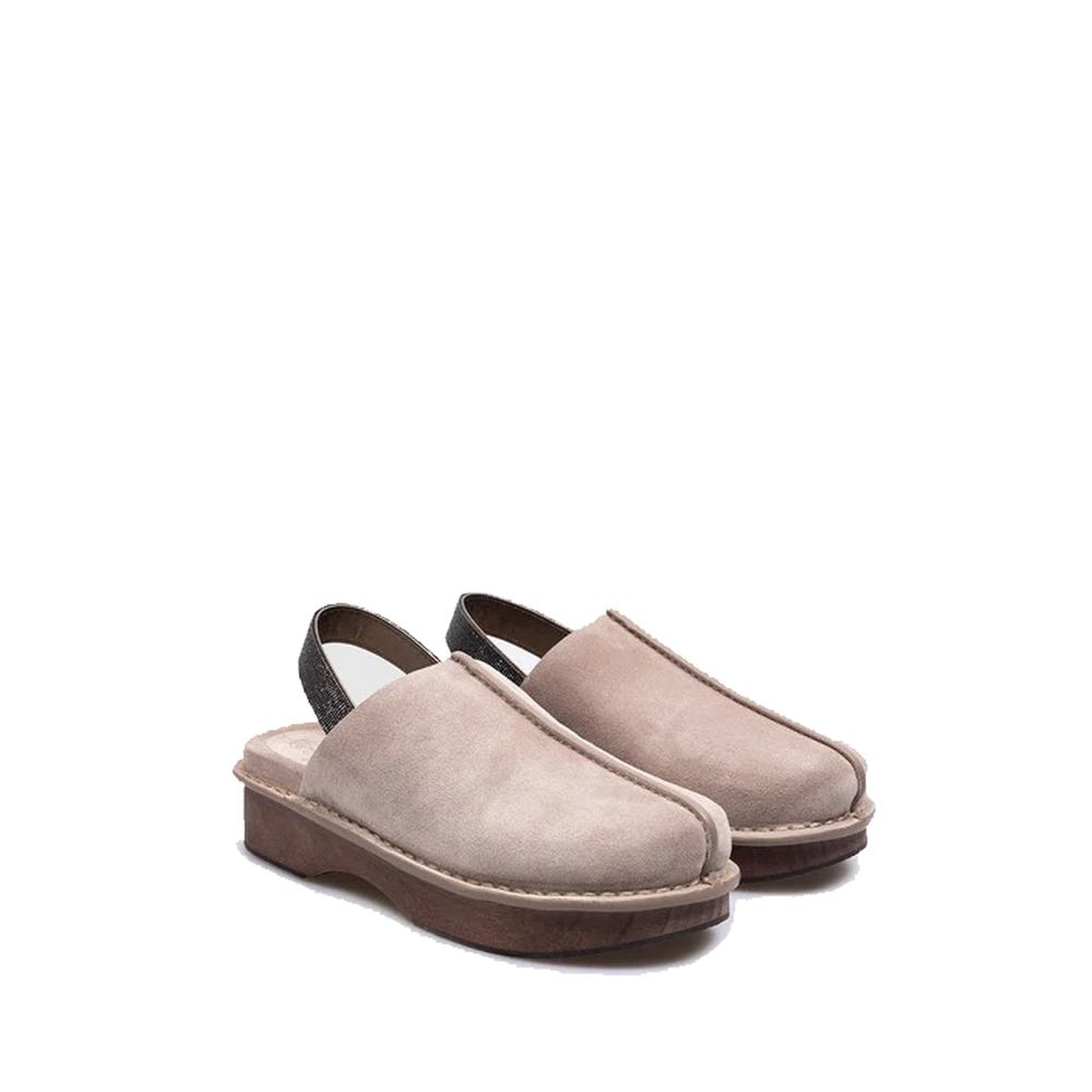 Braune Leder-Mules