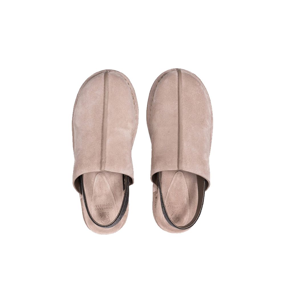 Braune Leder-Mules