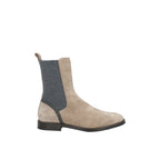 Schicke Graue Lederstiefel für elegante Schritte