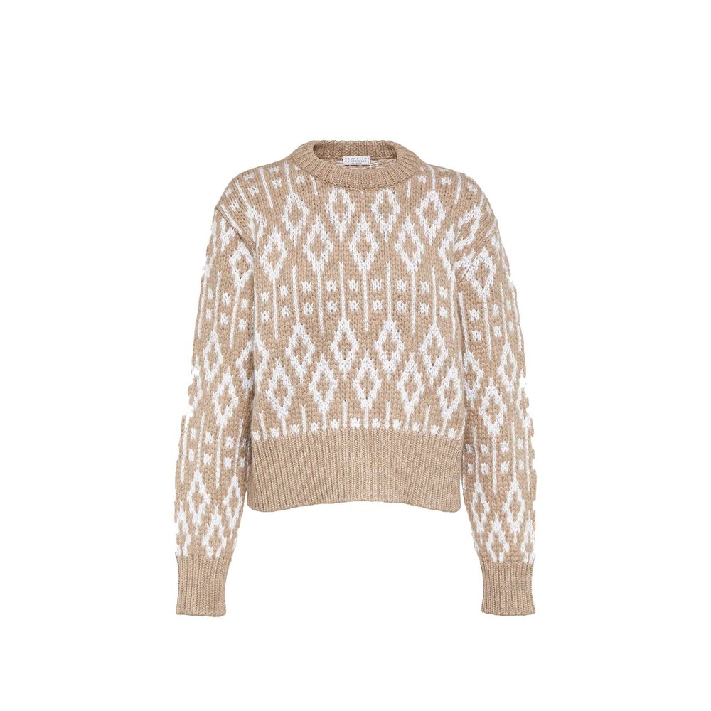 Brauner Kaschmirpullover