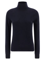 Blauer Kaschmir-Cardigan