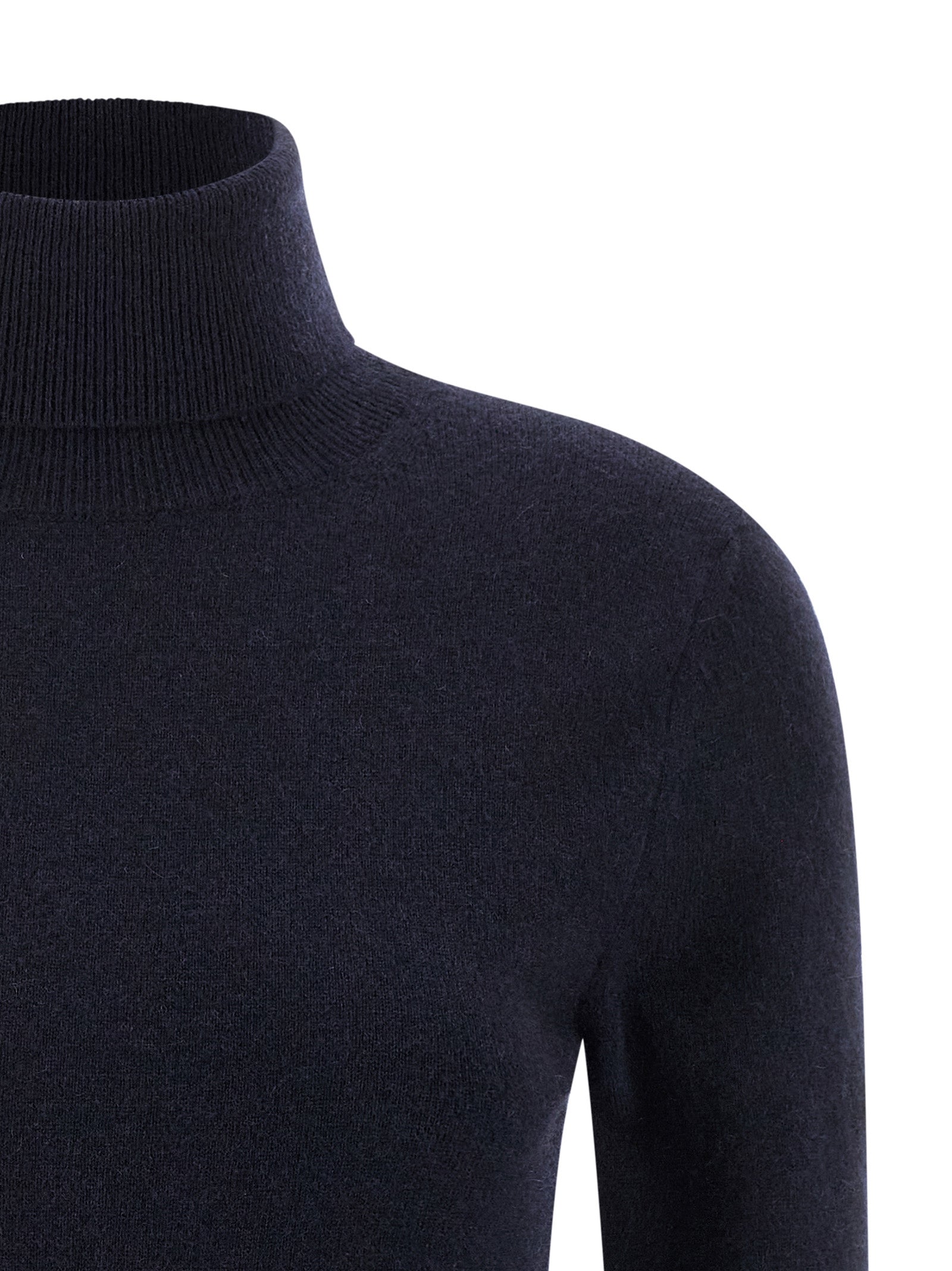 Blauer Kaschmir-Cardigan