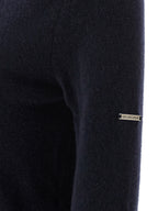 Blauer Kaschmir-Cardigan