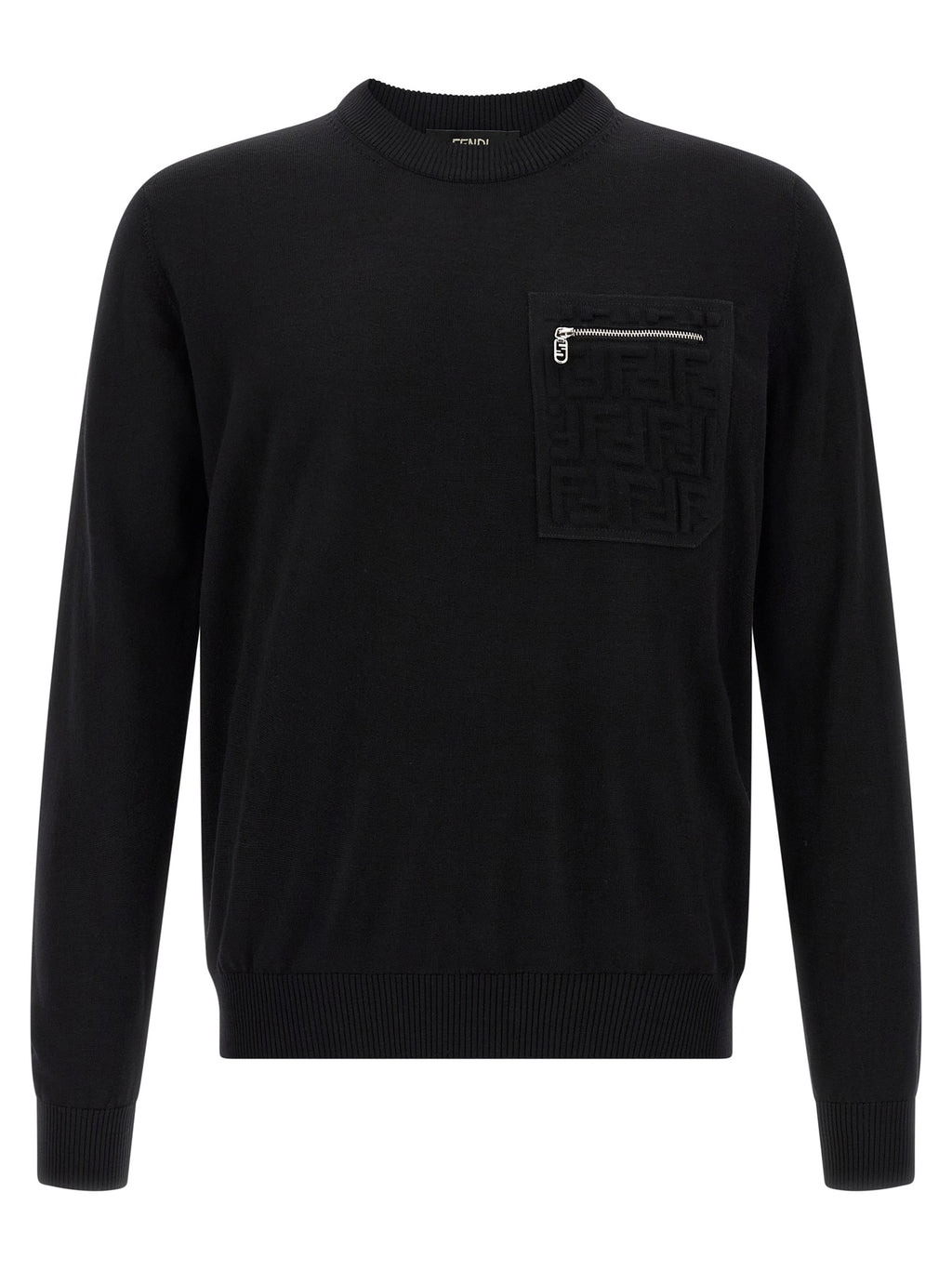 Schwarzer Cardigan aus Schurwolle