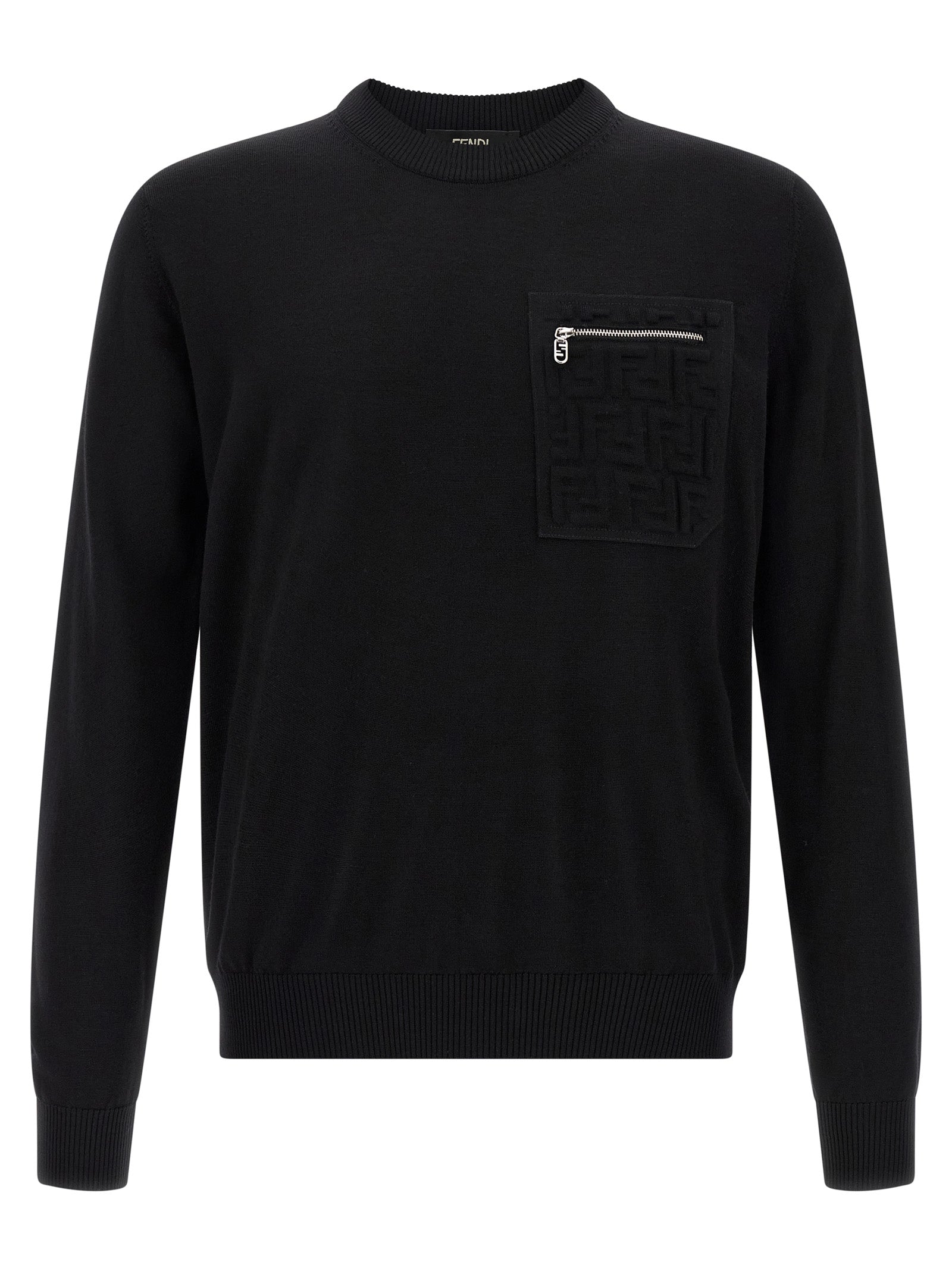 Schwarzer Cardigan aus Schurwolle