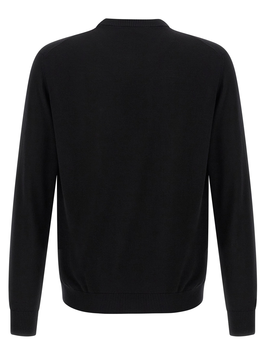Schwarzer Cardigan aus Schurwolle