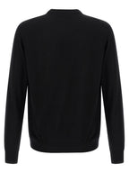 Schwarzer Cardigan aus Schurwolle