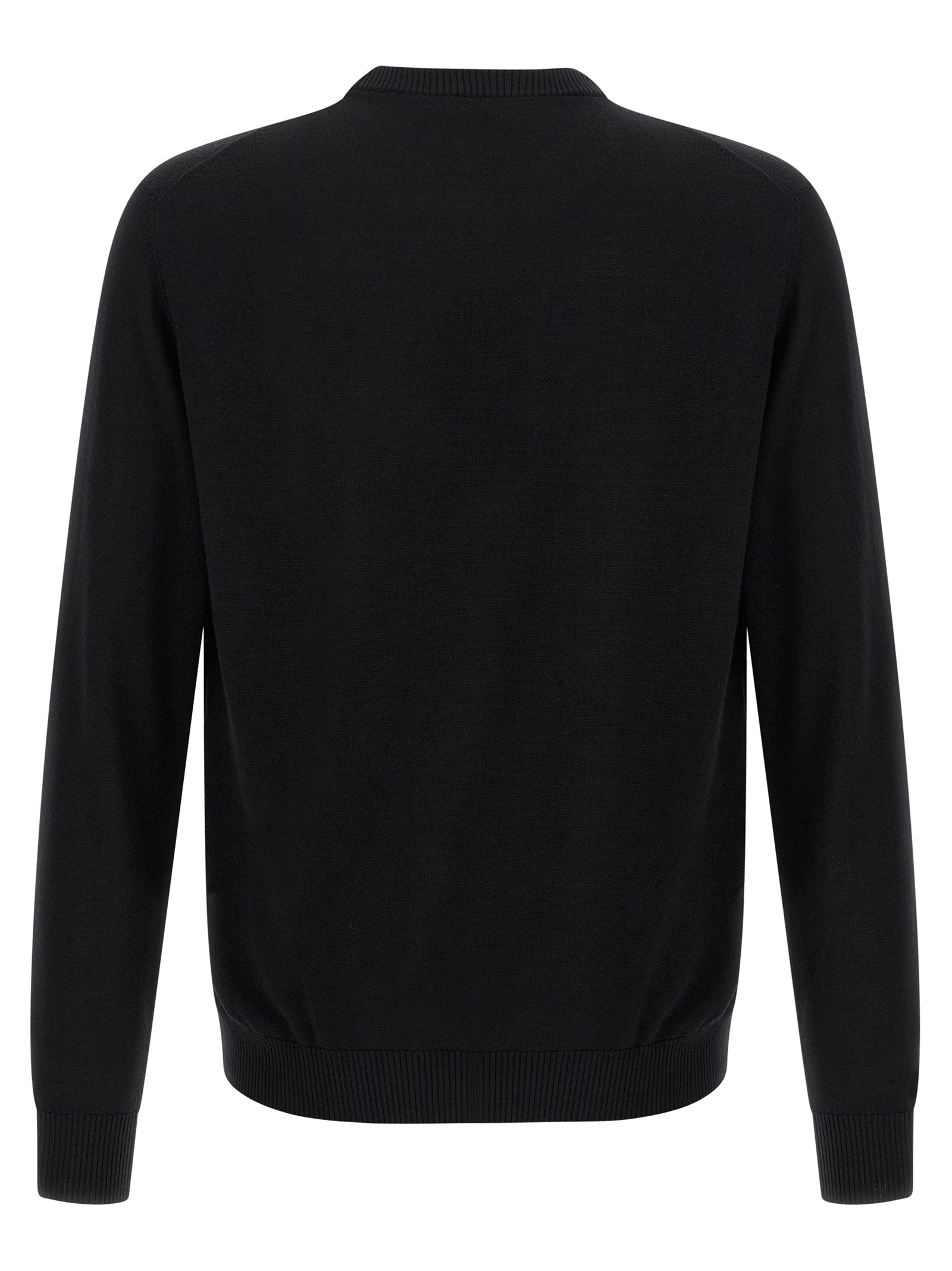 Schwarzer Cardigan aus Schurwolle