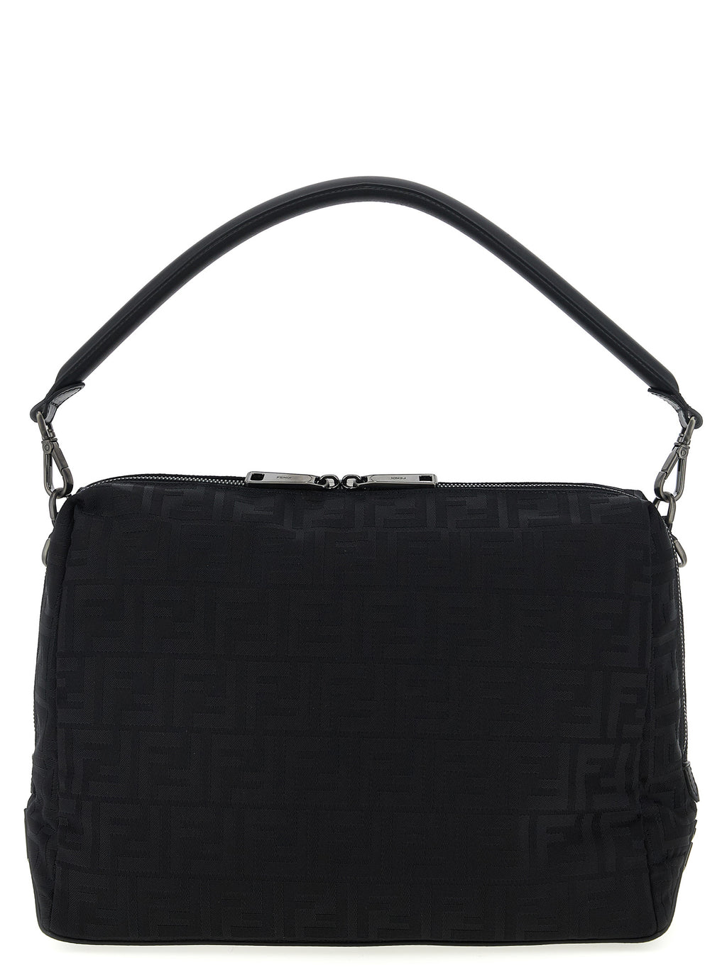 Schwarze Schultertasche aus Polyamid