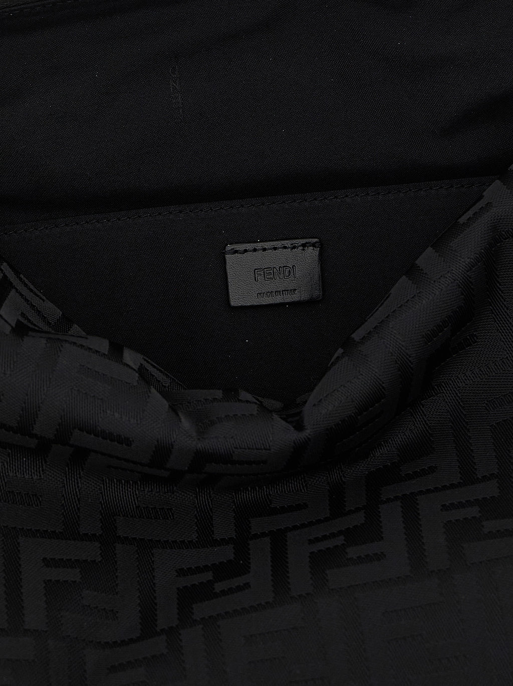 Schwarze Schultertasche aus Polyamid