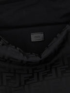 Schwarze Schultertasche aus Polyamid