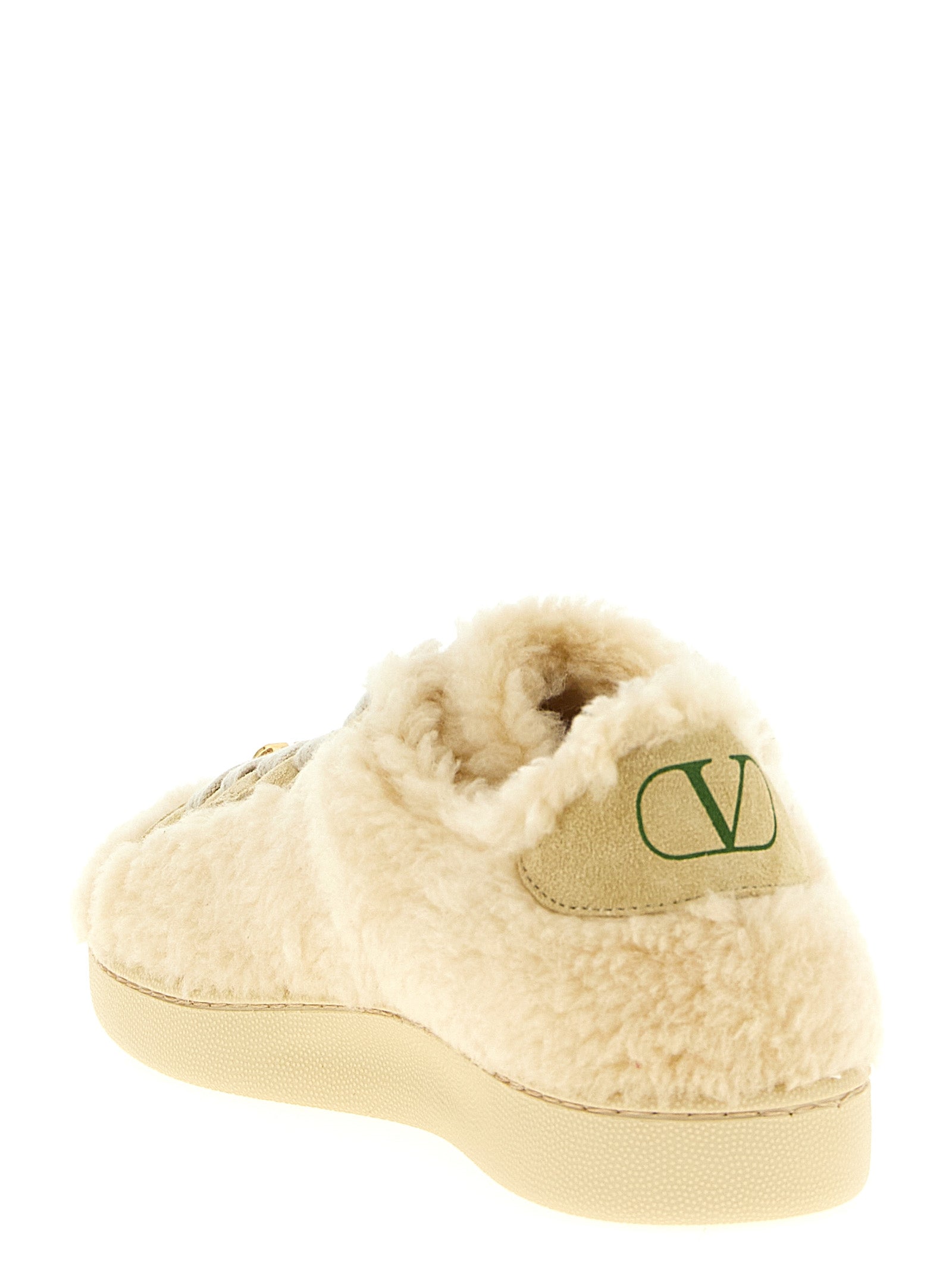 Beige Woll-Sneaker Valentino Garavani