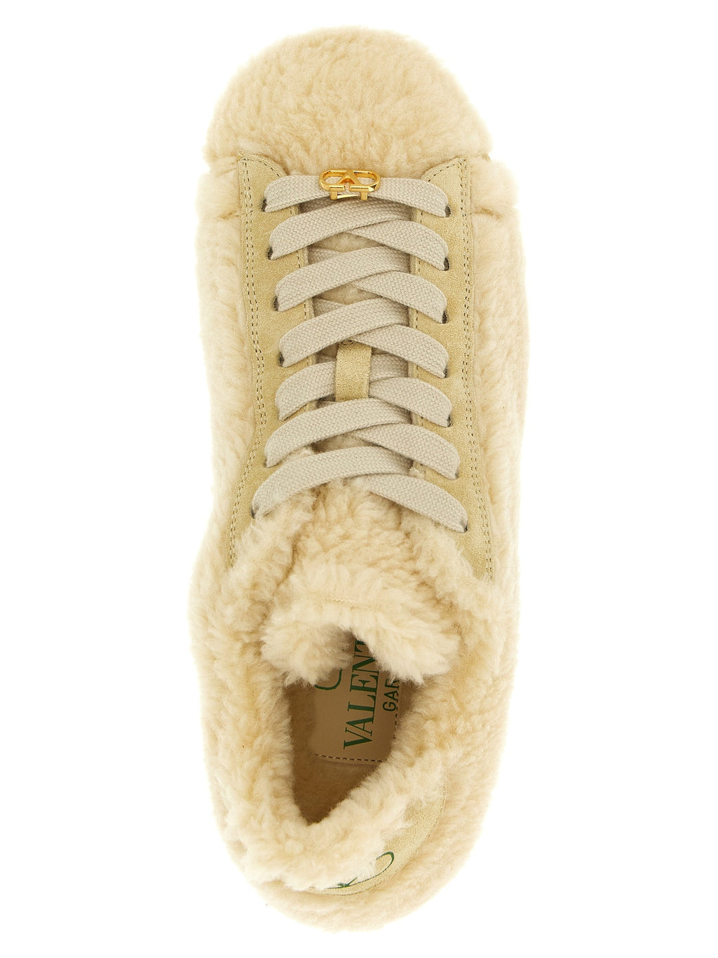 Beige Woll-Sneaker Valentino Garavani