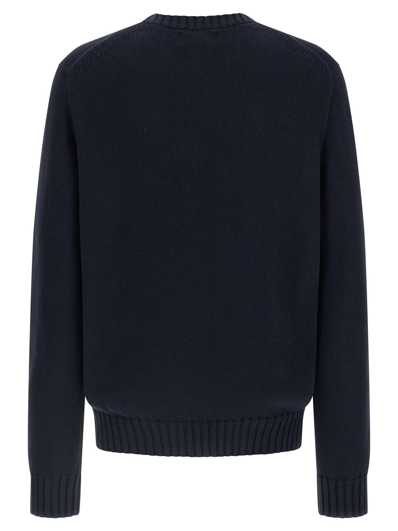 Blauer Baumwollcardigan