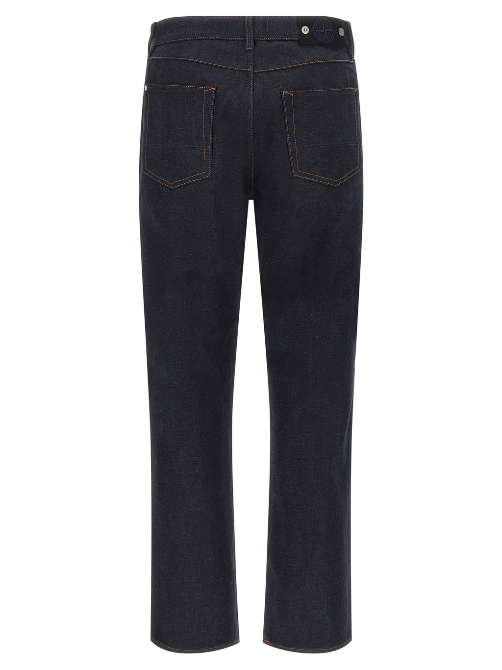 Blaue Jeans aus Baumwolle im geraden Schnitt